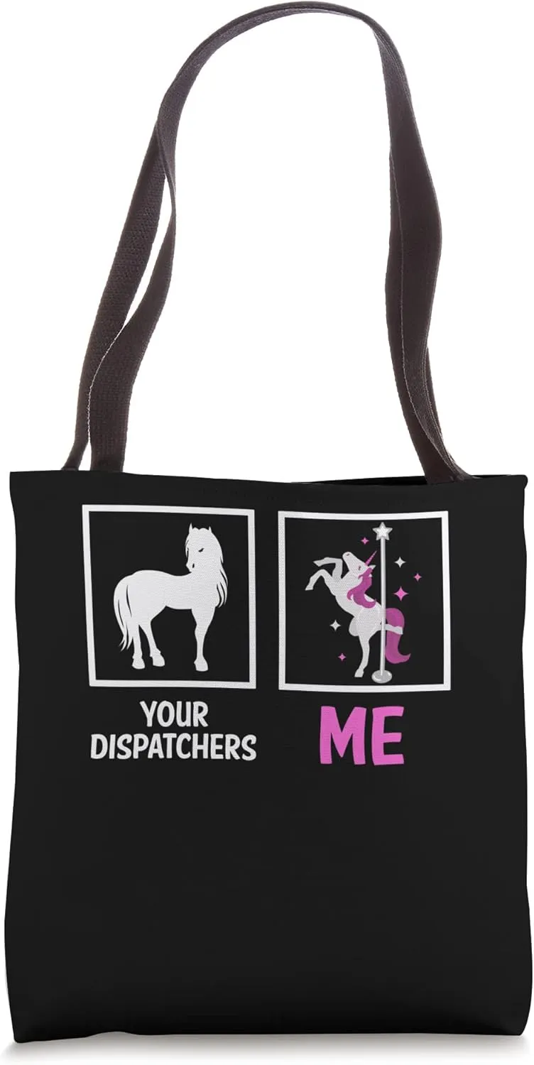 The Comparison Your Dispatcher Vs Me Funny 911 Operator Tote Bag
