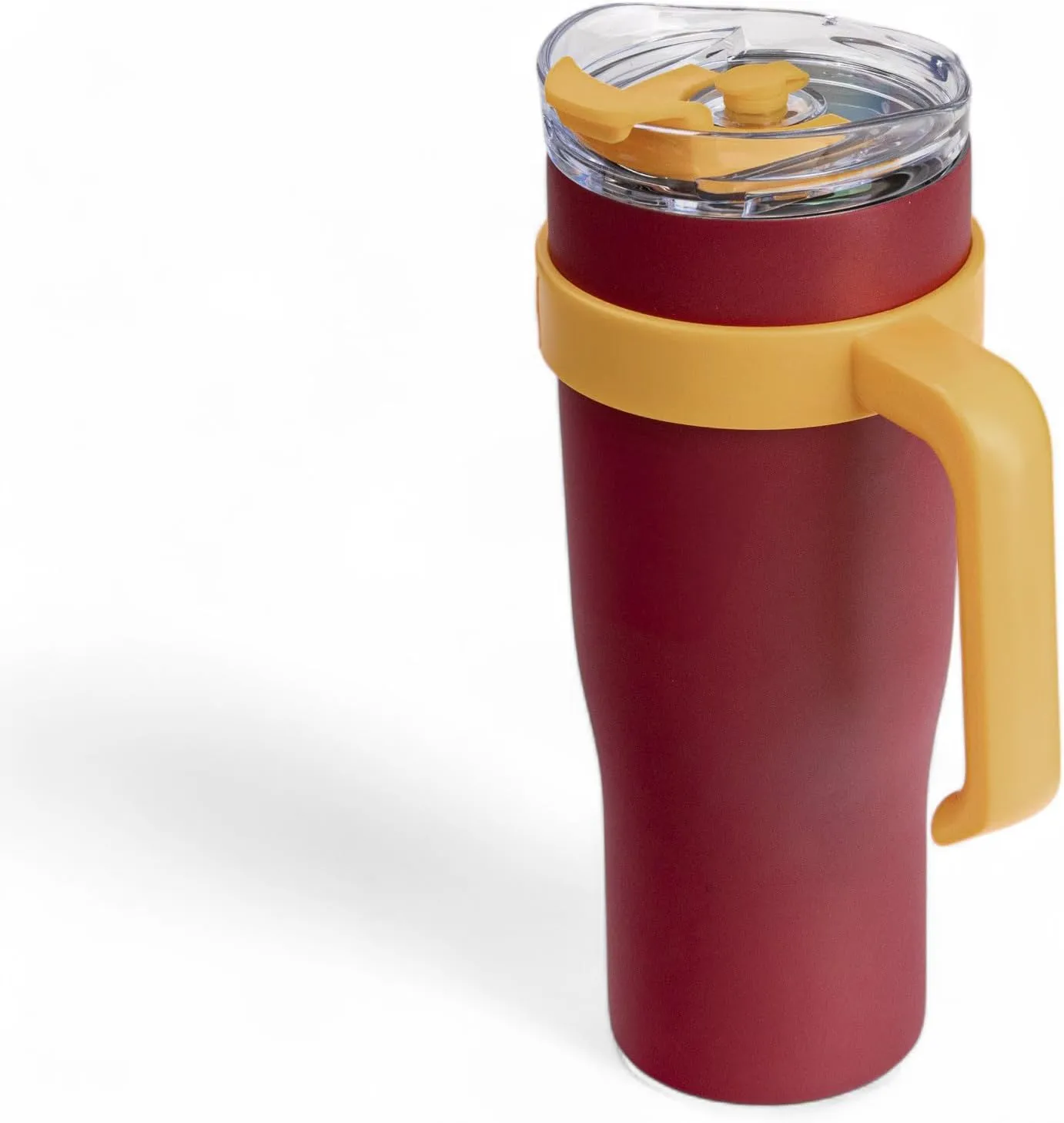 The Memory Company Officially Licensed NFL 40oz Slim Tumbler - Double-Wall Insulated Stainless Steel Travel Mug, Leak-Proof Design With Straw, Team Color Game Day Cup for Hot & Cold Beverages