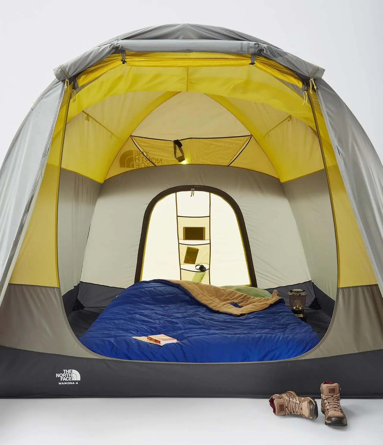 THE NORTH FACE Tents Wawona 4 Tent | Four-Person Camping Tent, Water Repellent, Spacious & Easy to Set Up, Attached Vestibule Area