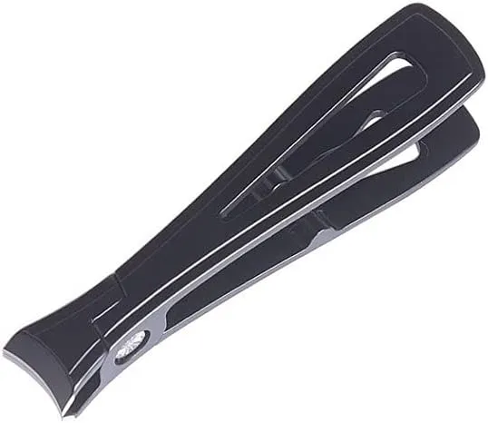 Toenail Stainless Steel Nail Scissors,Professional Nail Clippers Wide Jaw Opening,Manicure Toenail Tools Scissors (Color : Black)