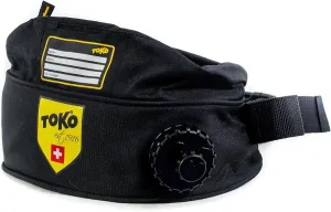 TOKO Insulated Drink Belt – 1 Liter Liquid Storage Compartment – Additional Pocket for Wax or Keys – Machine Washable – Attached Mini LED Flashlight – Black