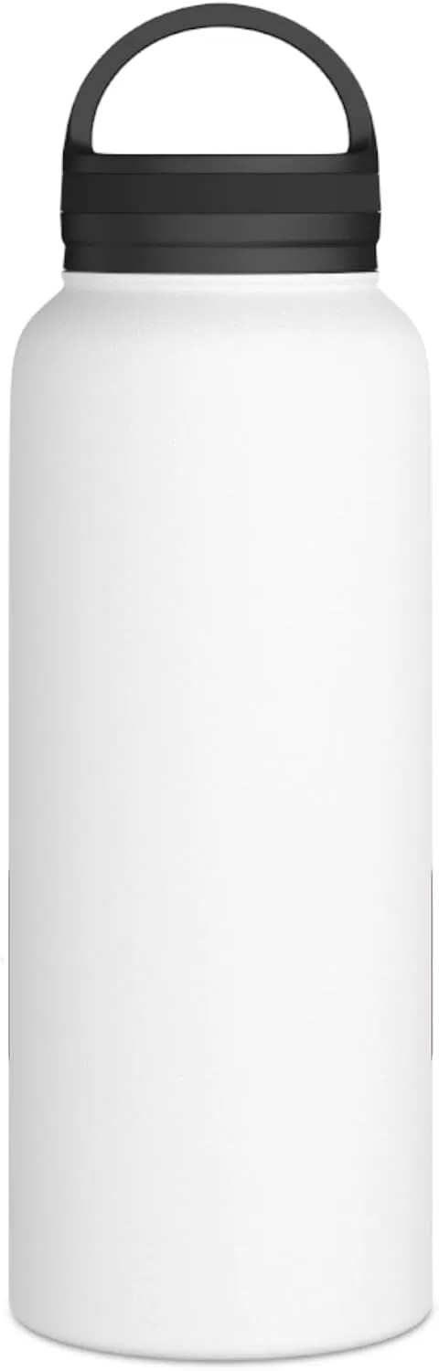 Top's Hydration: Insulated Water Bottle – Stainless Steel, Handle Lid, Perfect Military Gift, 12oz, 18oz, 32oz
