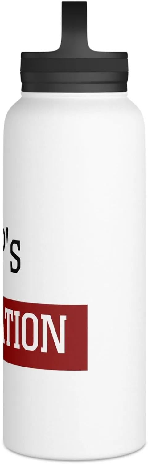 Top's Hydration: Insulated Water Bottle – Stainless Steel, Handle Lid, Perfect Military Gift, 12oz, 18oz, 32oz