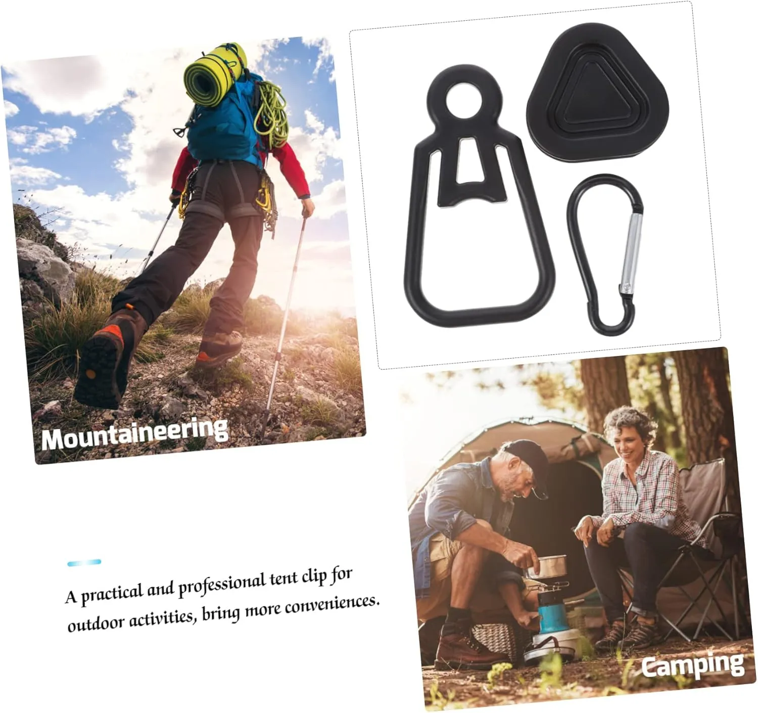 Totority Tent Clip Camp Hooks Pop up Tent Tents Tarp Clips Portable Tarp Clamp Awning Jaw for Tent Fasteners Clip
