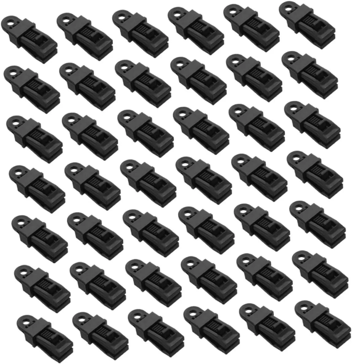 Toyvian 50pcs Heavy Duty Tarp Clips for Camping Windproof Tent Fasteners Awning Clamps for Secure Outdoor Activities Multipurpose Holders Reliable and Durable