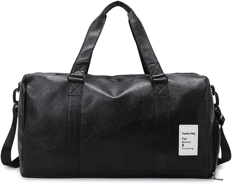 Travel Bag,Travel Duffle Bag, Gym Bag for Women, Overnight Carry On Luggage Bags, Airplane Travel Essentials for Flying(Black)