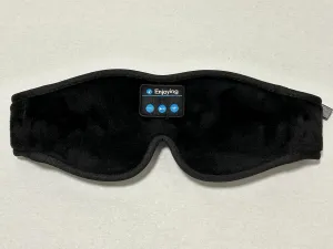 Travel Bluetooth-Compatible Eyemask (Black, One Size), 1 Count (Pack of 1)