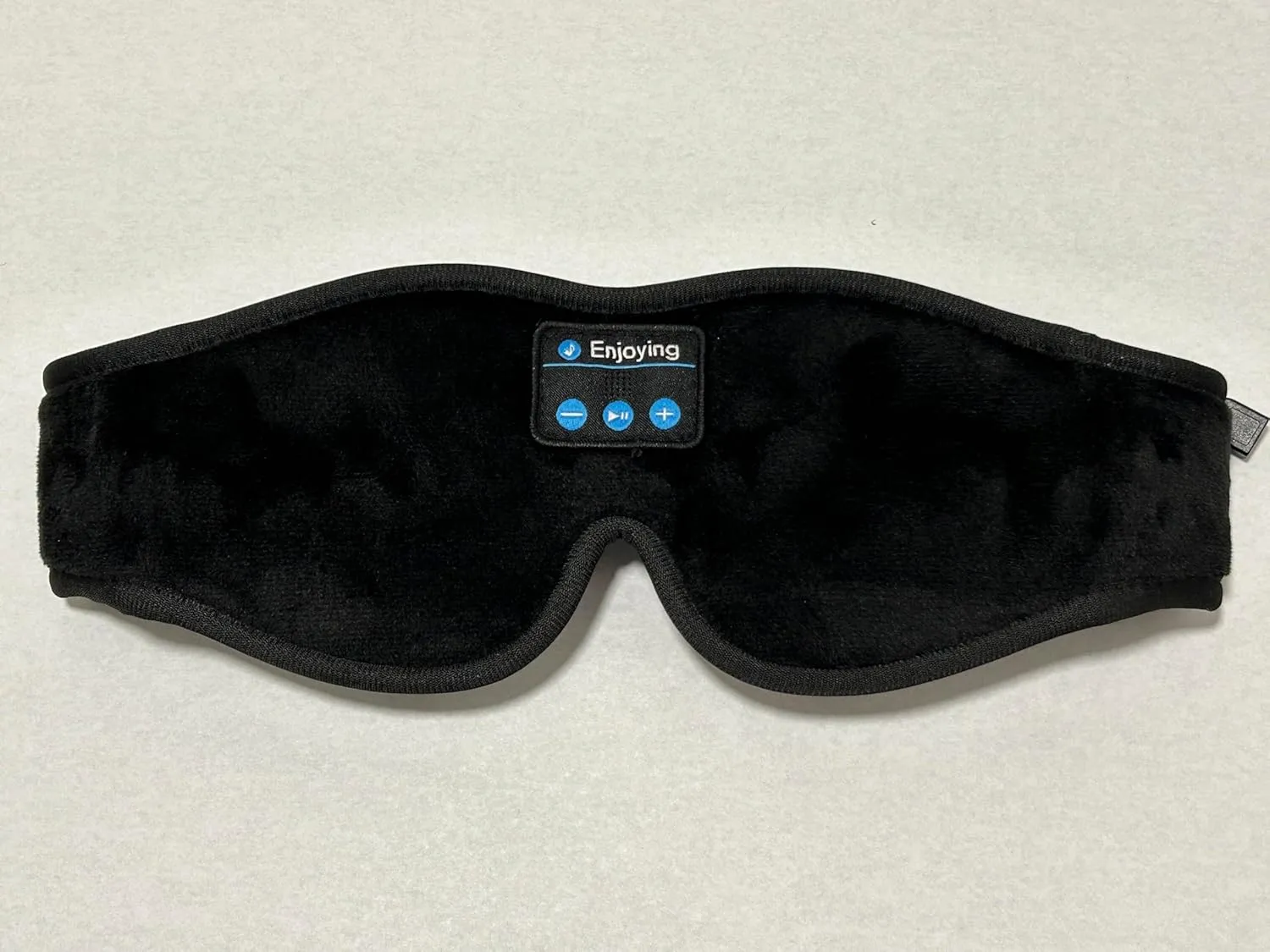 Travel Bluetooth-Compatible Eyemask (Black, One Size), 1 Count (Pack of 1)