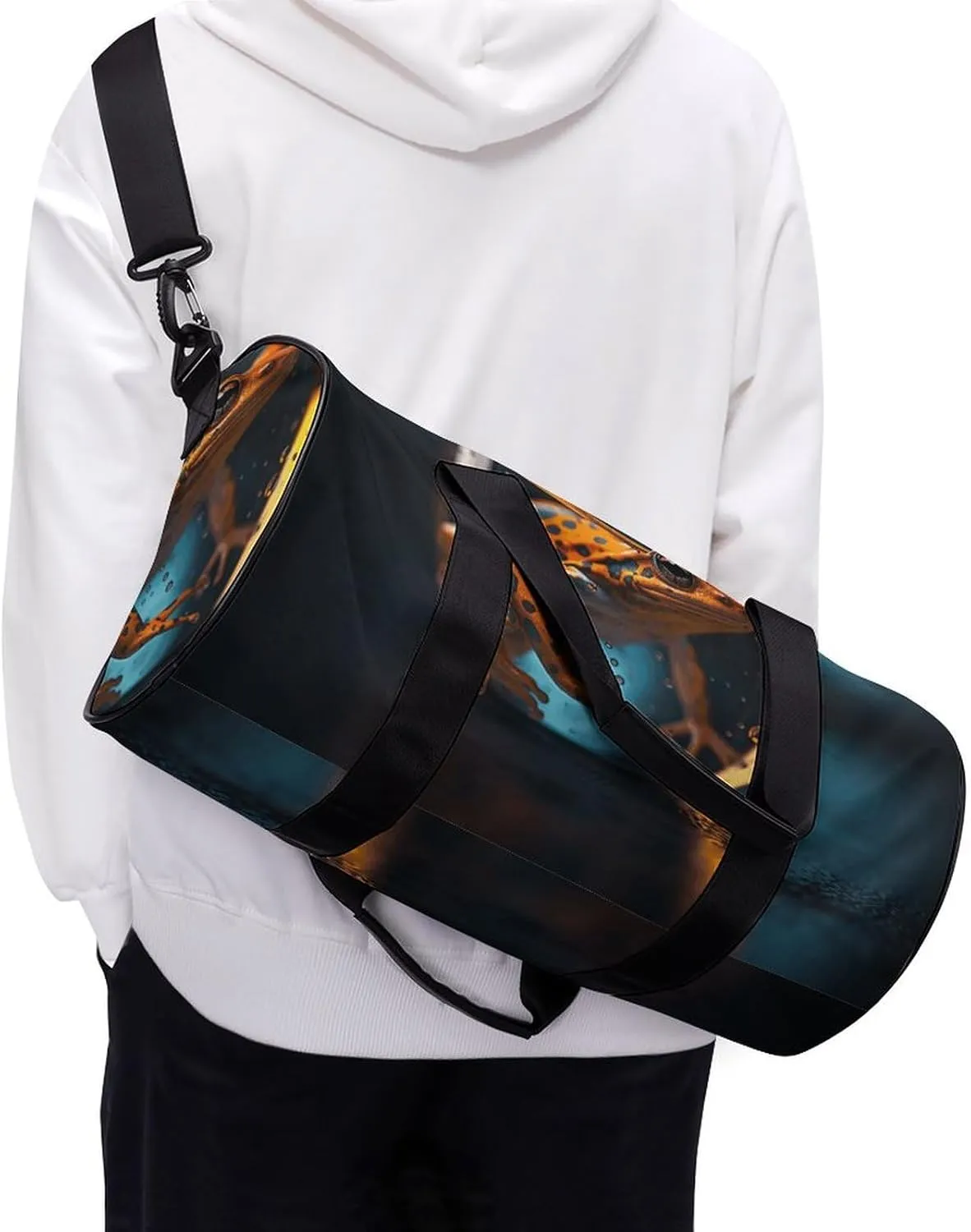 Travel Duffel Bag for Men And Women,Floating in Glass Waterproof Sports Fitness Bag Portable Travel Duffel Bag