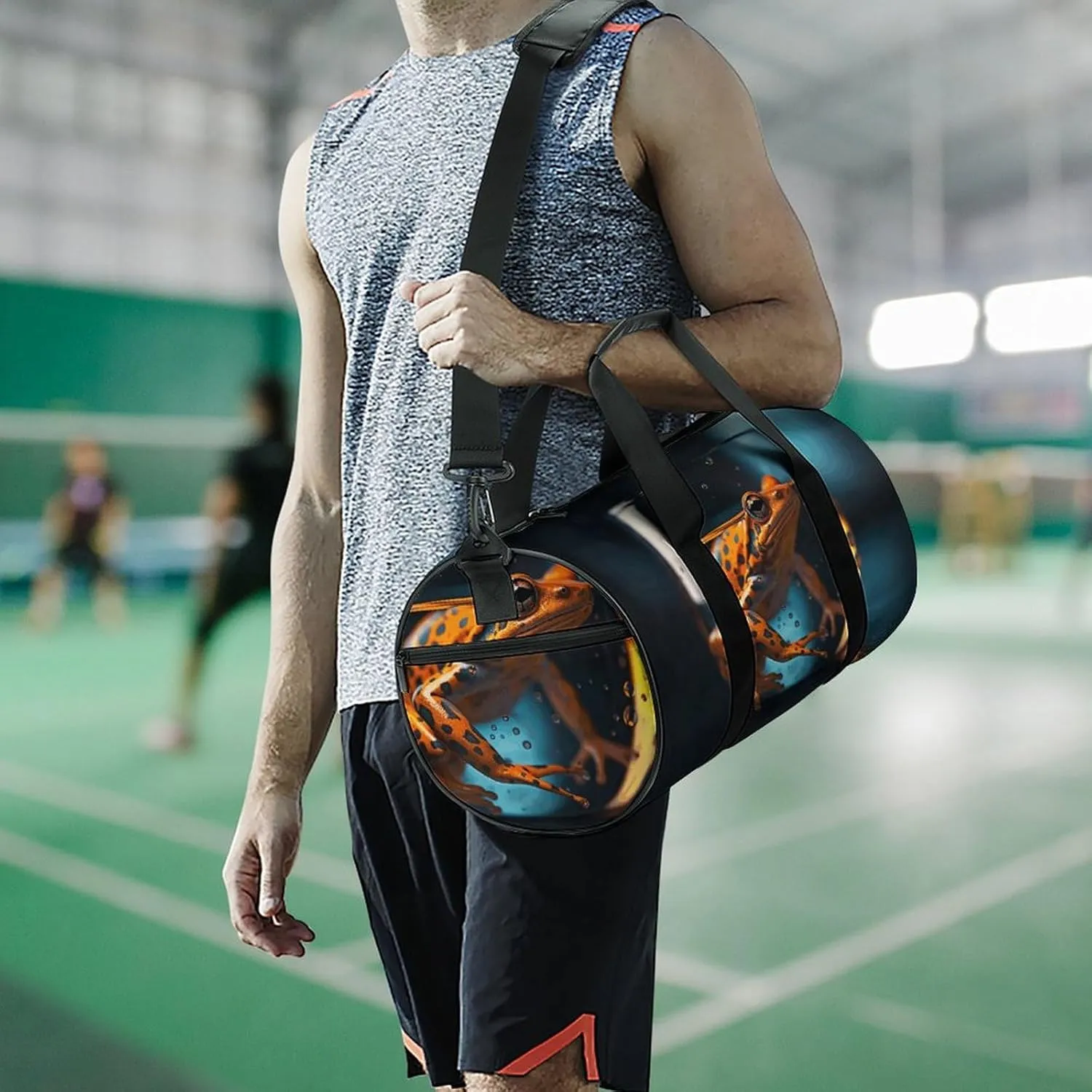Travel Duffel Bag for Men And Women,Floating in Glass Waterproof Sports Fitness Bag Portable Travel Duffel Bag