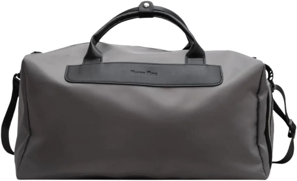 Travel Duffel Bag,Women's Dry-Wet Separated Swim & Sporty Yoga Fitness Bag -17.3x9.1x9.1" Large Capacity with Stylish Design (Grey)