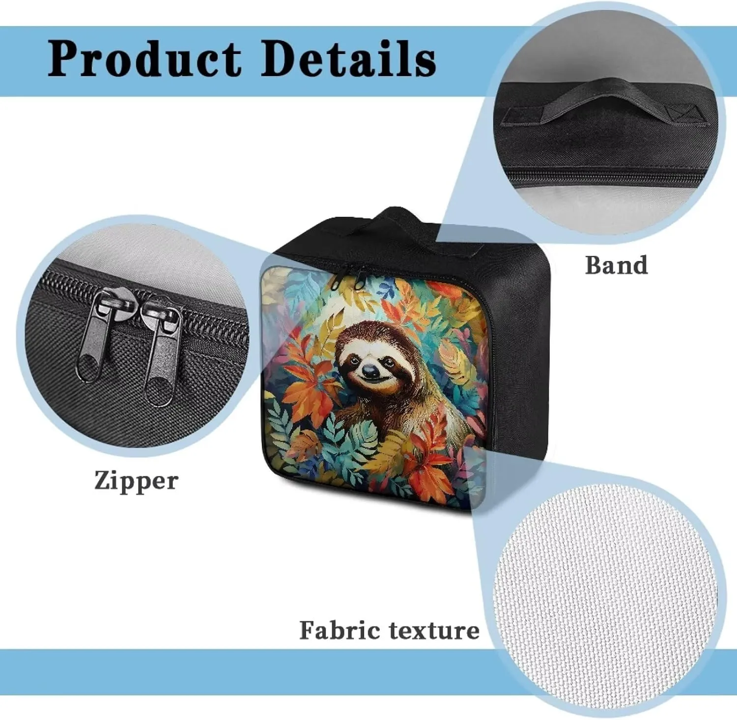 Travel First Aid Kit Cute Sloth Pattern Medicine Box Organizer Storage Empty First Aid Bag Tactical Emergency Medical Kit