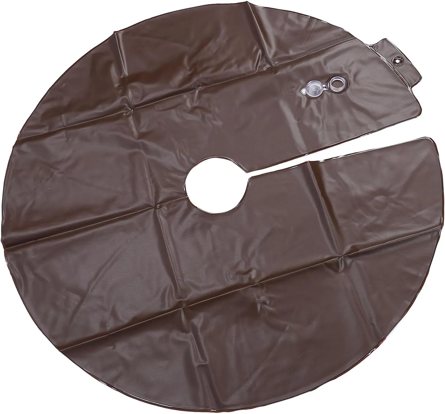 Tree Wate Bag, 15 Gallon Capacity, Drip Irrigation System, PVC, for Deep Root Hydration and Drought Protection (Brown)