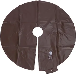 Tree Wate Bag, 15 Gallon Capacity, Drip Irrigation System, PVC, for Deep Root Hydration and Drought Protection (Brown)