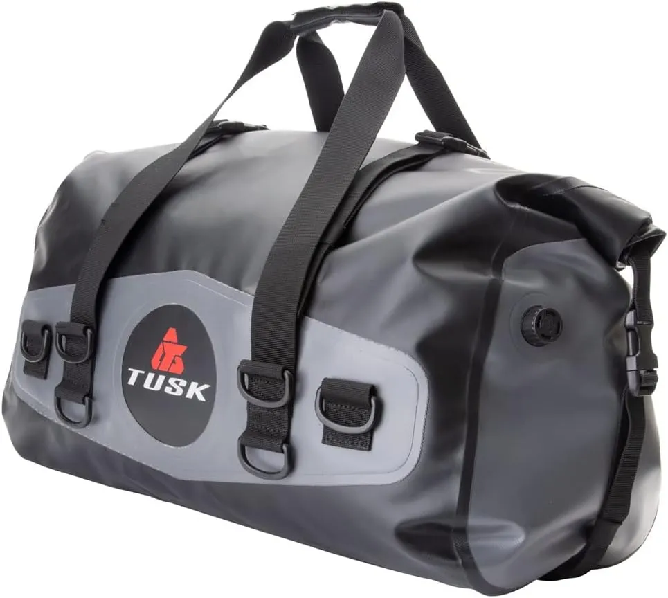 Tusk Dry Duffel Bag Medium (33 Liters) Top Load Black/Grey