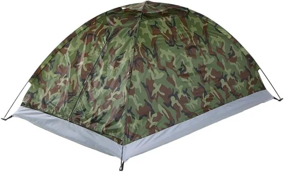 Ultralight Camping Tent for 1 Or 2 People, Camouflage and Water Resistant, for Outdoor Hiking