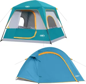 UNP 1-2 Person and 4 Person Camping Tent Easy Set up-Portable Small Backpacking Tents for Camping Waterproof Tent with Rainfly