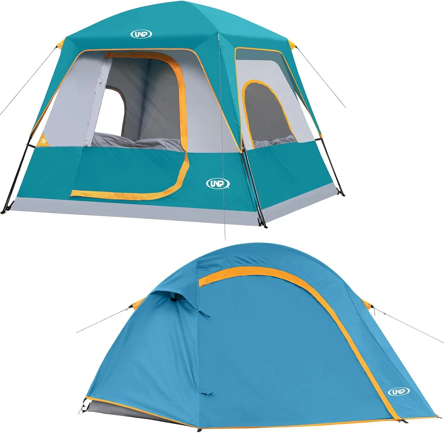 UNP 1-2 Person and 4 Person Camping Tent Easy Set up-Portable Small Backpacking Tents for Camping Waterproof Tent with Rainfly