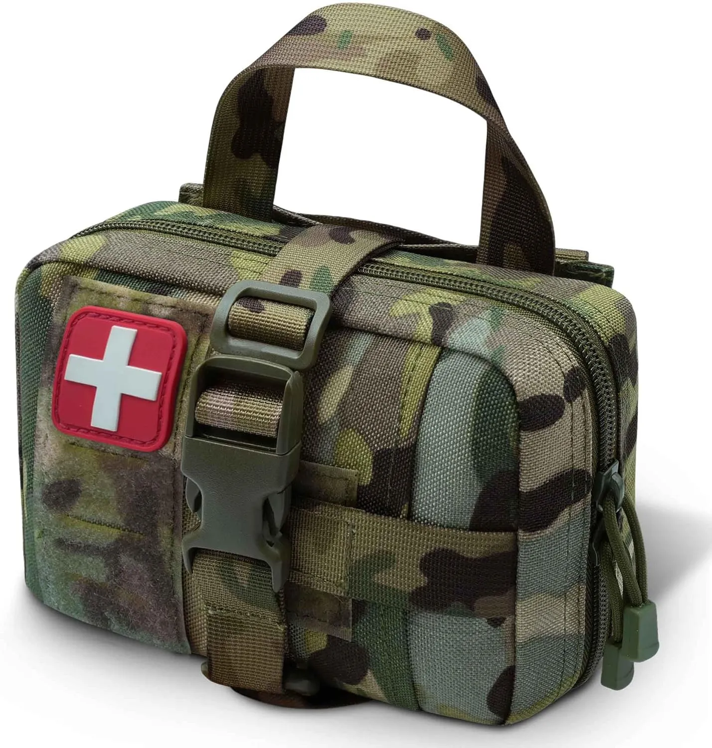 Upgrade Molle Rip Away Ifak Pouch, Tactical Small Belt First Aid Pouch Medical Utility EMT Pouch Only