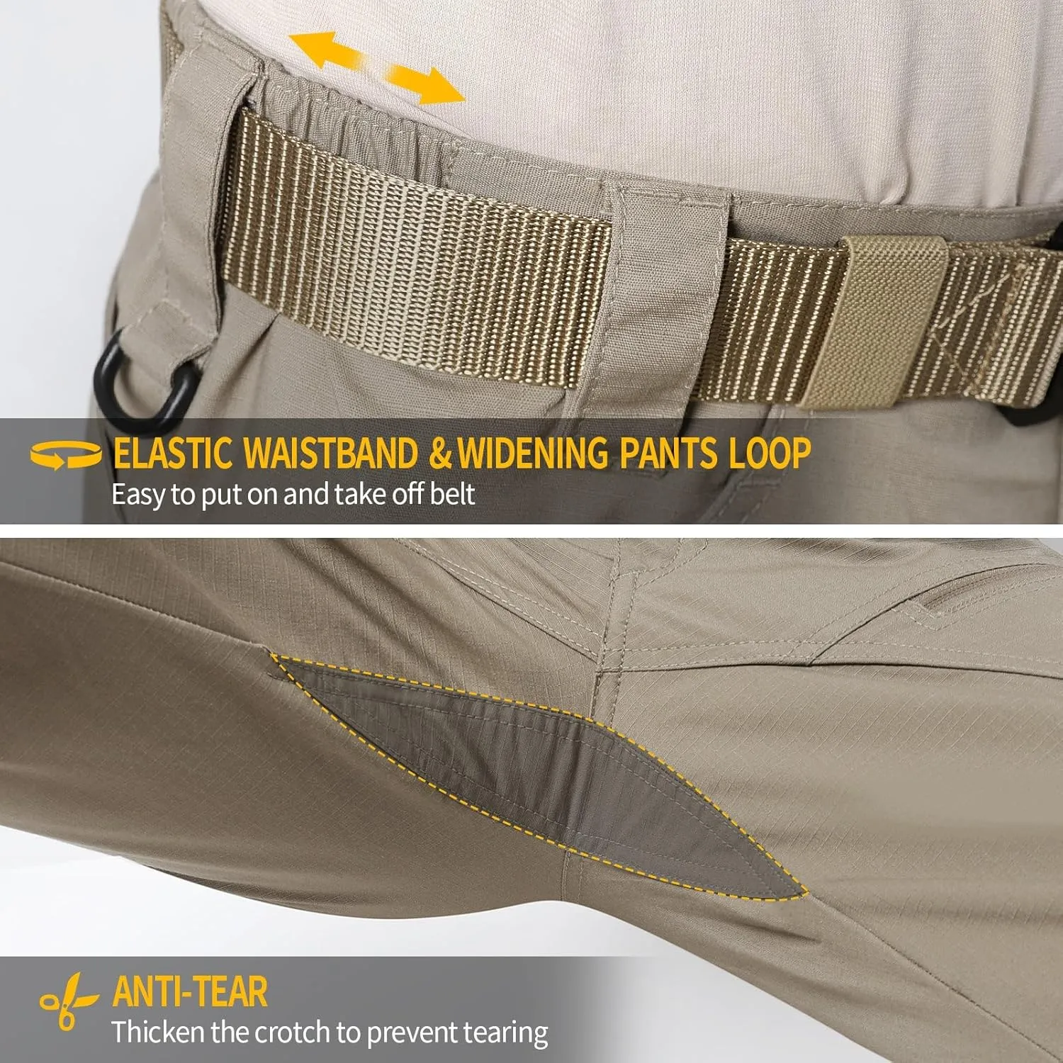 Urban Pro Men's Tactical Cargo Pant Waterproof Ripstop Durable Multi-Pocket Lightweight Work Hiking Outdoor
