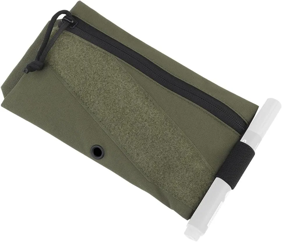Utility Tactical Zipper Pouch with Hook and Loop Panel ，Sewn Mini Pouch Carrying Kit Tool Pouch for Tactical Vest and Packback 2PC