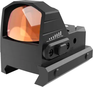 UUQ Mini Reflex Red/Green Dot Sight for Rifles, Pistols and Shotguns 2MOA,7 Brightness Adjustments，Suitable for RMR or 20mm Picatinny Rail