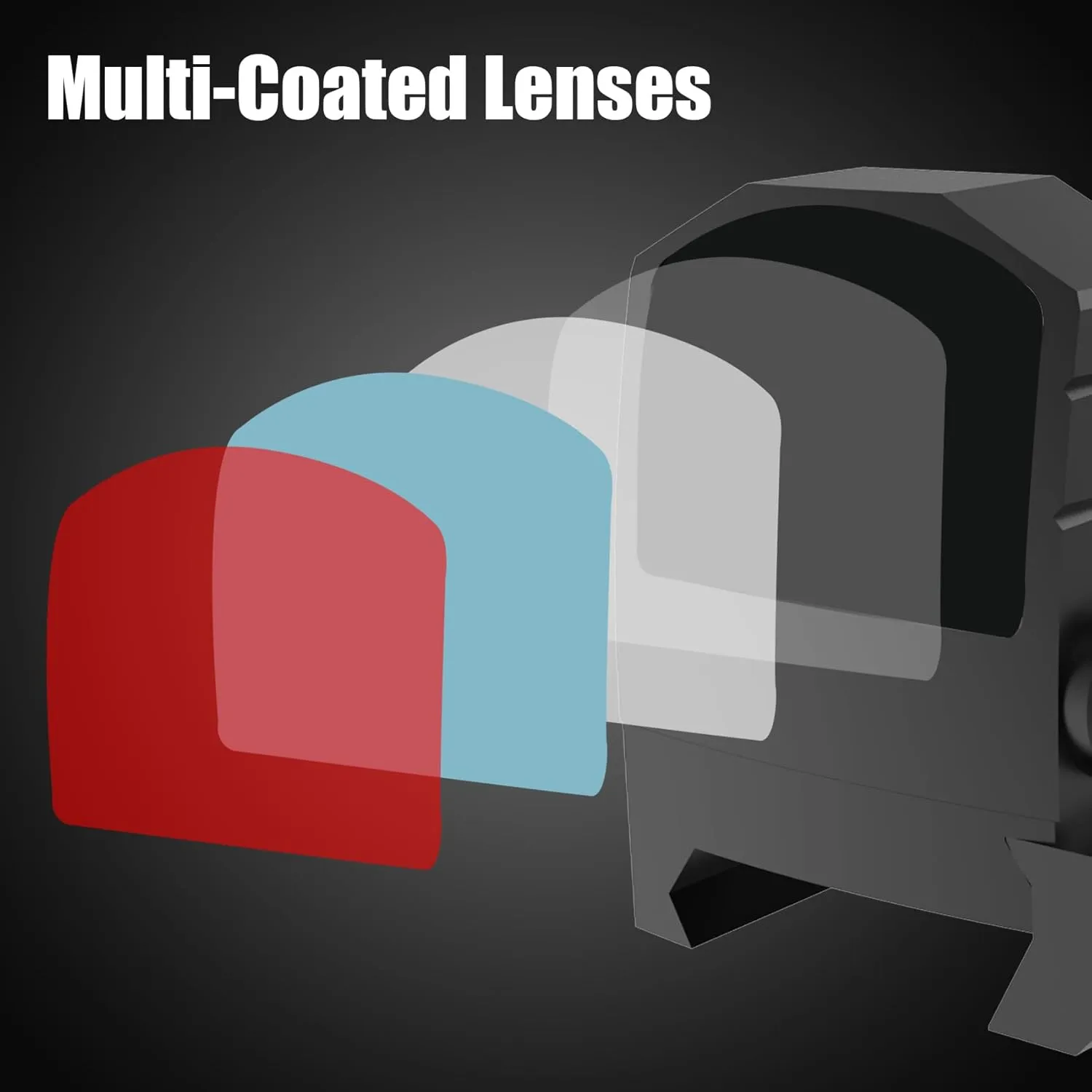 UUQ Mini Reflex Red/Green Dot Sight for Rifles, Pistols and Shotguns 2MOA,7 Brightness Adjustments，Suitable for RMR or 20mm Picatinny Rail