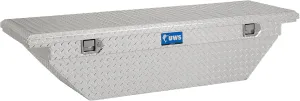 UWS EC10421 69-Inch Heavy-Wall Aluminum Angled Truck Tool Box with Low Profile, RigidCore Lid