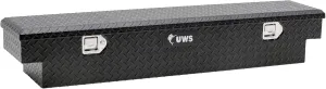 UWS EC10903 59-Inch Matte Black Heavy-Wall Aluminum UTV Tool Box, Select Polaris Ranger, No Brackets