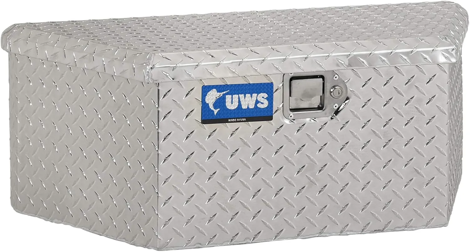UWS EC20411 34-Inch Heavy-Wall Aluminum Trailer Tongue Tool Box with Low Profile, RigidCore Lid