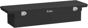 UWS TBS-69-LP-MB Matte Black Aluminum 69" Truck Tool Box with Low Profile (LTL Shipping Only)