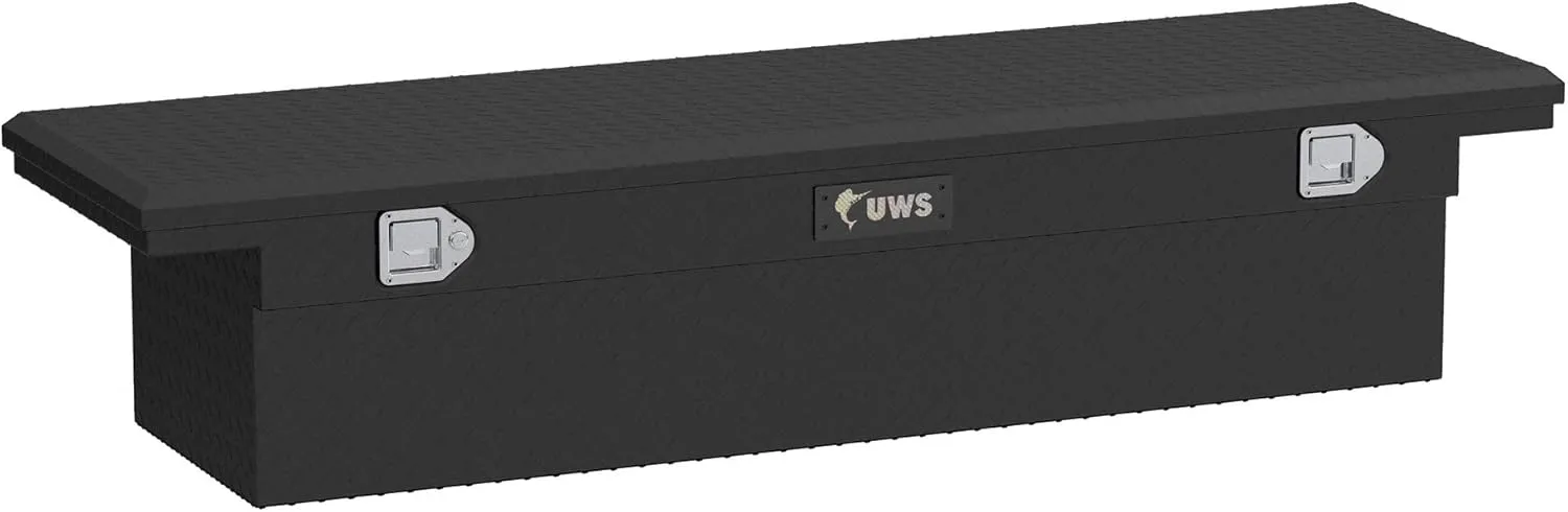 UWS TBS-69-LP-MB Matte Black Aluminum 69" Truck Tool Box with Low Profile (LTL Shipping Only)