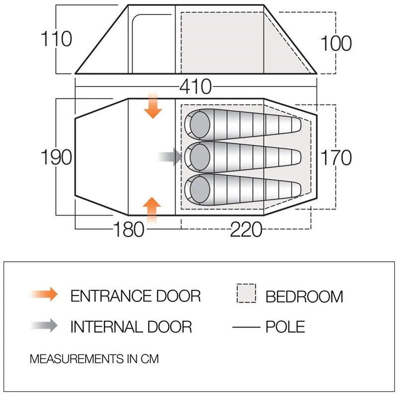 Vango Scafell 300  Tent (3 person)