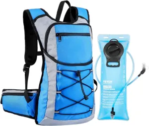 VEVOR Hydration Backpack, Water Backpack with TPU Water Bladder, Tactical Molle Hiking Hydration Pack with Storage for Men Women, Hydro Water Daypack for Hiking Running Cycling Camping