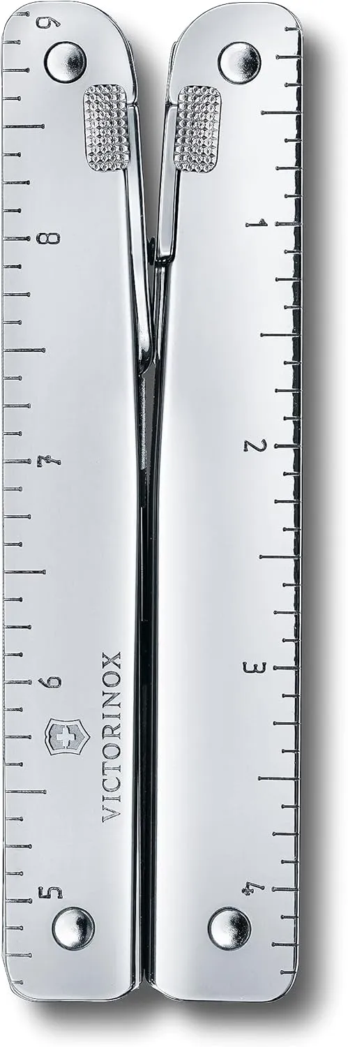 Victorinox 3.0339.L Swisstool X Plus Ratchet with Leather Pouch Extremely Handy, Functional, and Compact in Silver 4.5 inches