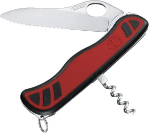 Victorinox Alpineer Swiss Army Pocket Knife, Medium, Multi Tool, 3 Functions, Locking Blade, Red