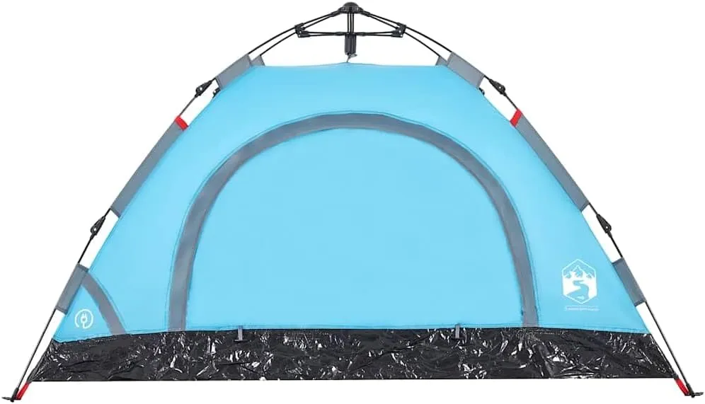 vidaXL Camping Tent 2-Person, Garden Shelter, Portable Canopy for Outdoor Patio Hiking, Lightweight Tent, Foldable Tent, Blue Quick Release