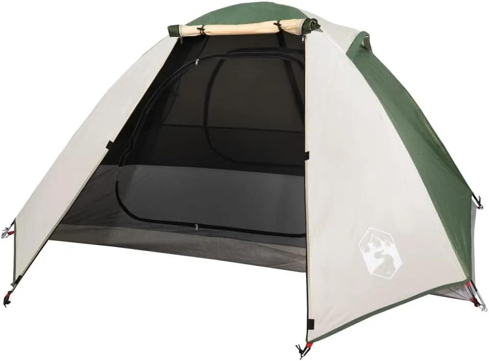 vidaXL Camping Tent Dome 2-Person Green Waterproof