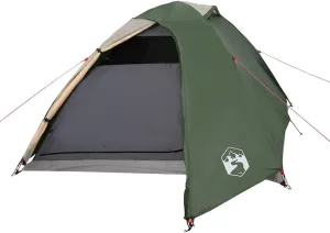 vidaXL Camping Tent Dome 3-Person Green Waterproof