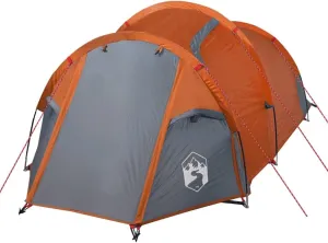 vidaXL Camping Tent Tunnel 2-Person Orange Waterproof, Tent, Camping shelter, Garden shelter, Garden Tent, Outdoor shelter, Lightweight Tent