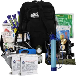 Vital 72 Hour Emergency Survival Kit for Family - Be Prepared for Hurricanes, Floods, Tornadoes or Other Disasters - 72 Hours of Food & Water for 2 Per Bag