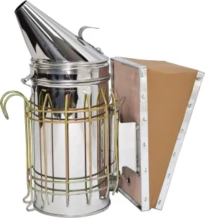 VIVO Large Stainless Steel Bee Hive Smoker with Heat Shield, Beekeeping Equipment Tool Kit, BEE-V001L