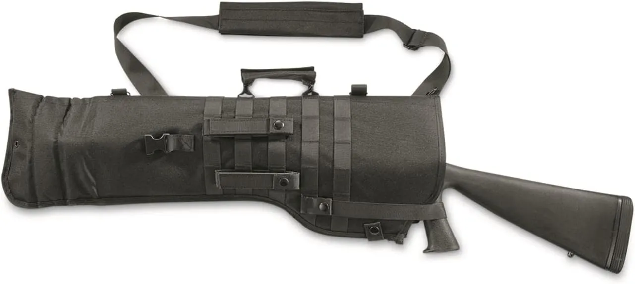 VooDoo Tactical 20-8914001000 Tactical Shotgun Scabbard (Black), Multi, one Size