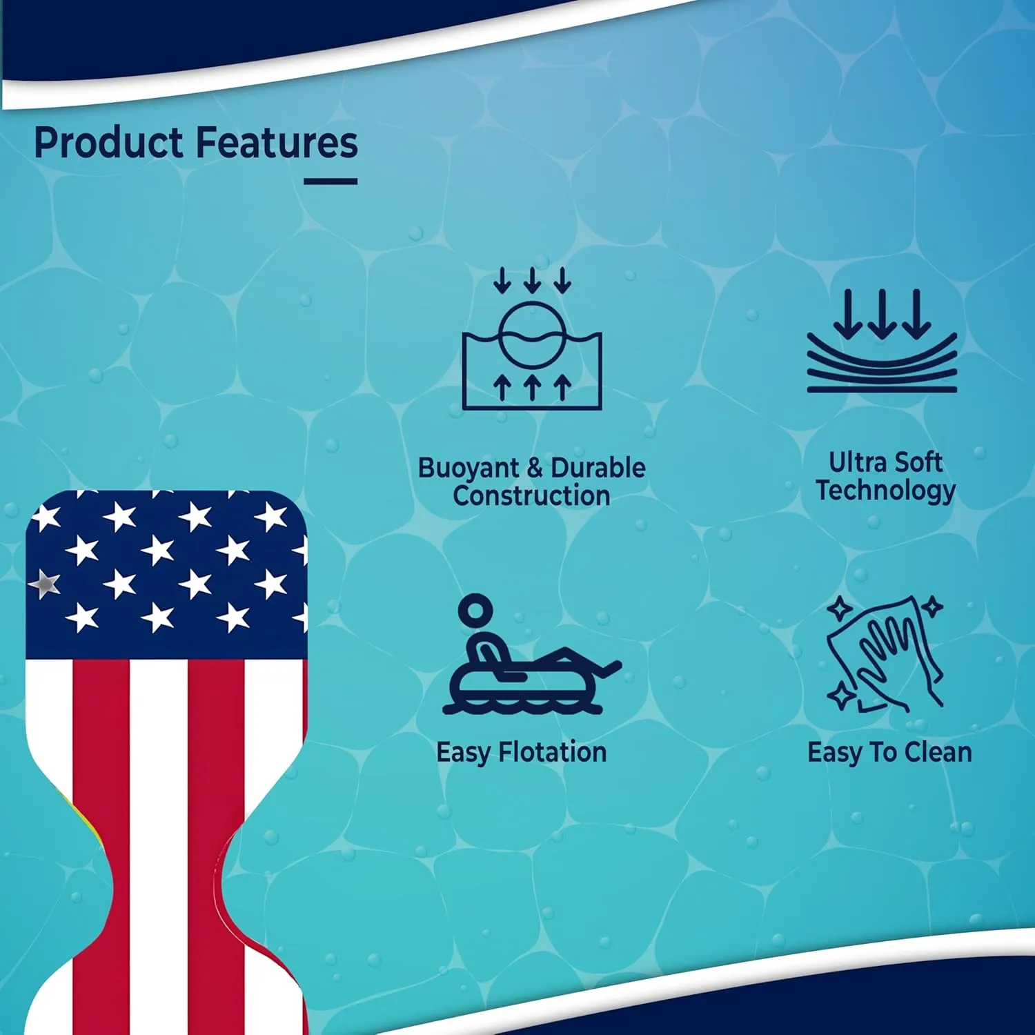 VOS Phoenix Graphic Printed Saddle Effusion Water Floats - |UV Resistant & Ultra Buoyant, Comfortable Floating Seats