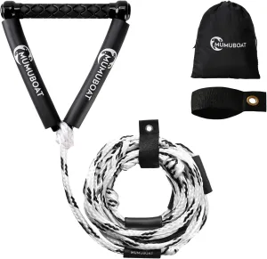 Wakesurf Rope with Handle, 25ft Adjustable Wake Surf Rope Floating Watersport Ropes for Wake Surfing