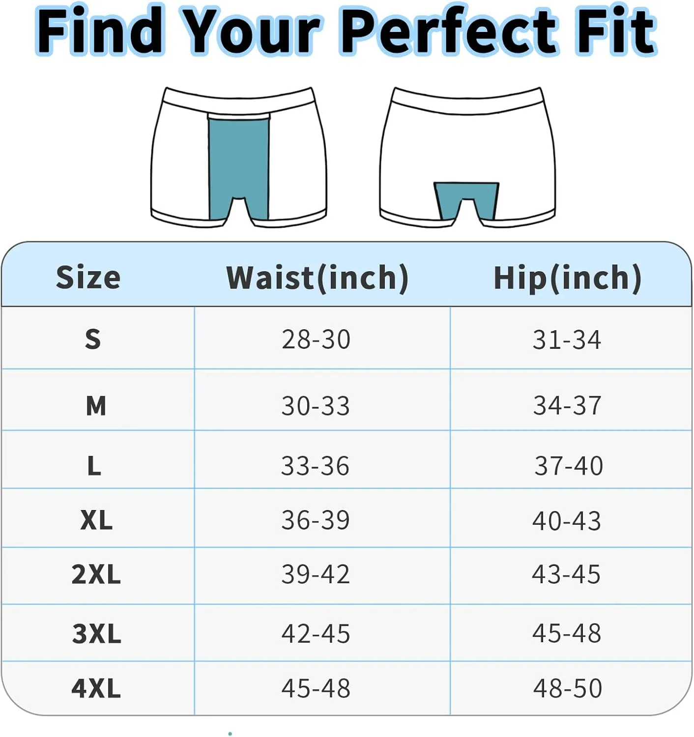 Washable Incontinence Boxer Briefs for Men - Cotton Urinary Leakproof Underwear with Fly, Enhanced Front & Rear Protection 150 ml Absorbency (3 Pack, Black, M)