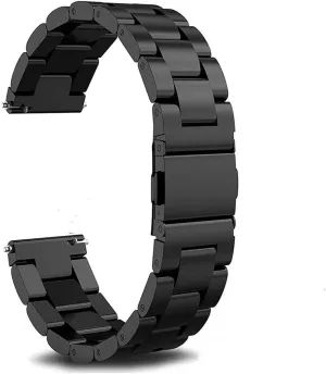 Watch Strap 18mm 20mm 22mm Stainless Steel Watch Strap for Smar Bracelet (Band Color: Silver, Band Width: 20mm)