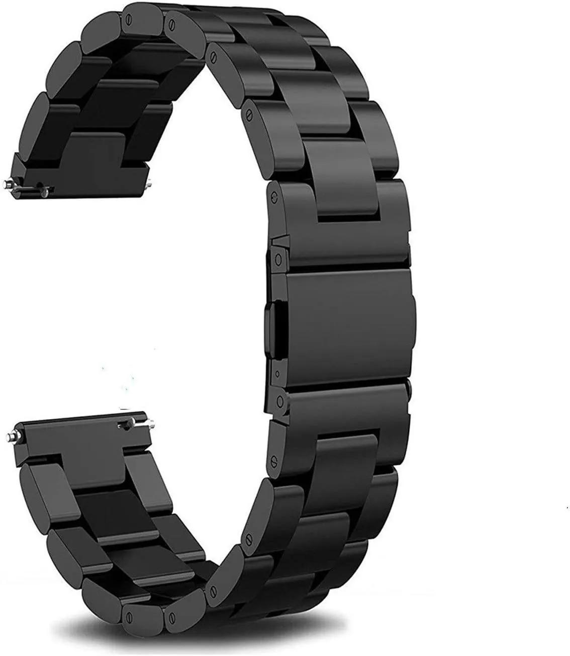 Watch Strap 18mm 20mm 22mm Stainless Steel Watch Strap for Smar Bracelet (Band Color: Silver, Band Width: 20mm)