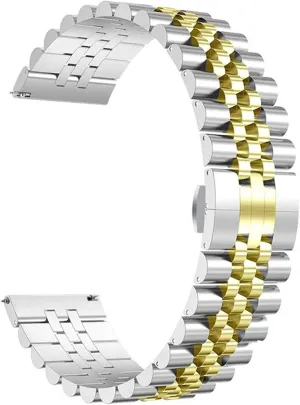 Watch Strap Brushed Solid Stainless Steel Strap, Suitable For Quick Release Metal 20 Mm 22