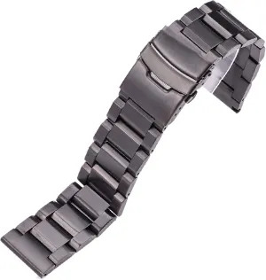 watch strap, stainless steel strap 18mm 20mm 22mm 24mm brushed metal replacement accessories bracelet